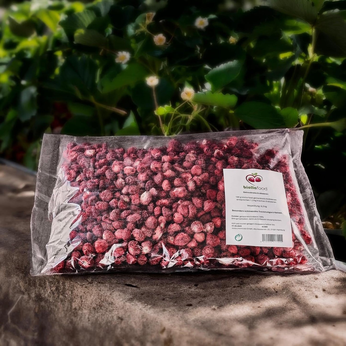 Biolla food fraises entières séchées, 0,5 kg, 100% naturelles. Des collations saines pour les enfants. Idéal pour les smoothies, le muesli d'avoine, le thé et le porridge. Longue durée de conservation. VÉGAN, SANS GLUTEN, ALIMENTATION CRU Naty Shop Produits Déshydratés
