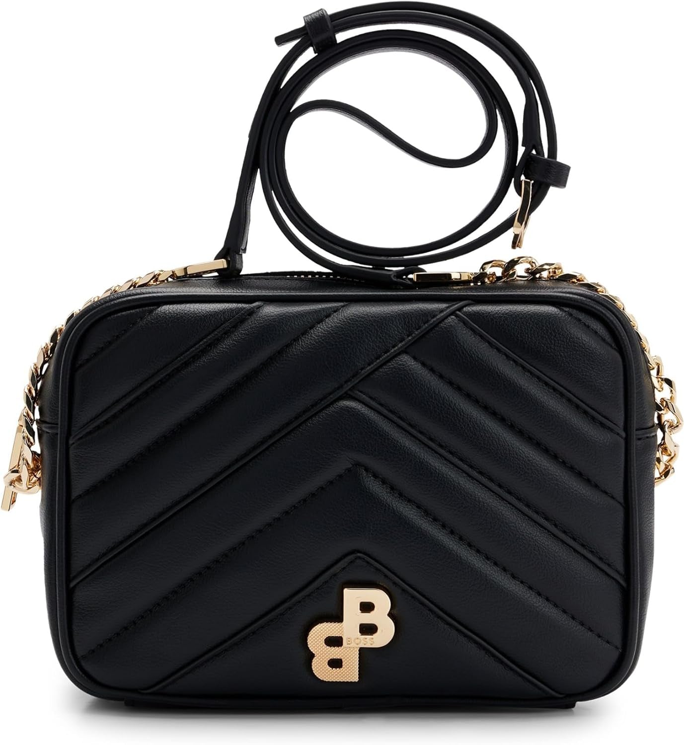 BOSS Evelyn Zip Crossb.n. Naty Shop Sacs à bandoulière pour femmes Noir1