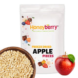 Morceaux de pommes lyophilisés 100g - Fruits lyophilisés - Fruits secs lyophilisés - Pommes séchées - Parfait pour la pâtisserie, la décoration des gâteaux, snacks, muesli et desserts Produits déshydratés Naty Shop 100G