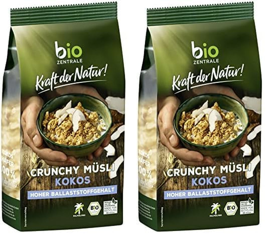 Muesli croustillant aux baies Biozentrale | 375 g de Muesli bio | Idéal pour le petit-déjeuner et votre tasse de muesli à emporter | Une alternative aux barres de muesli