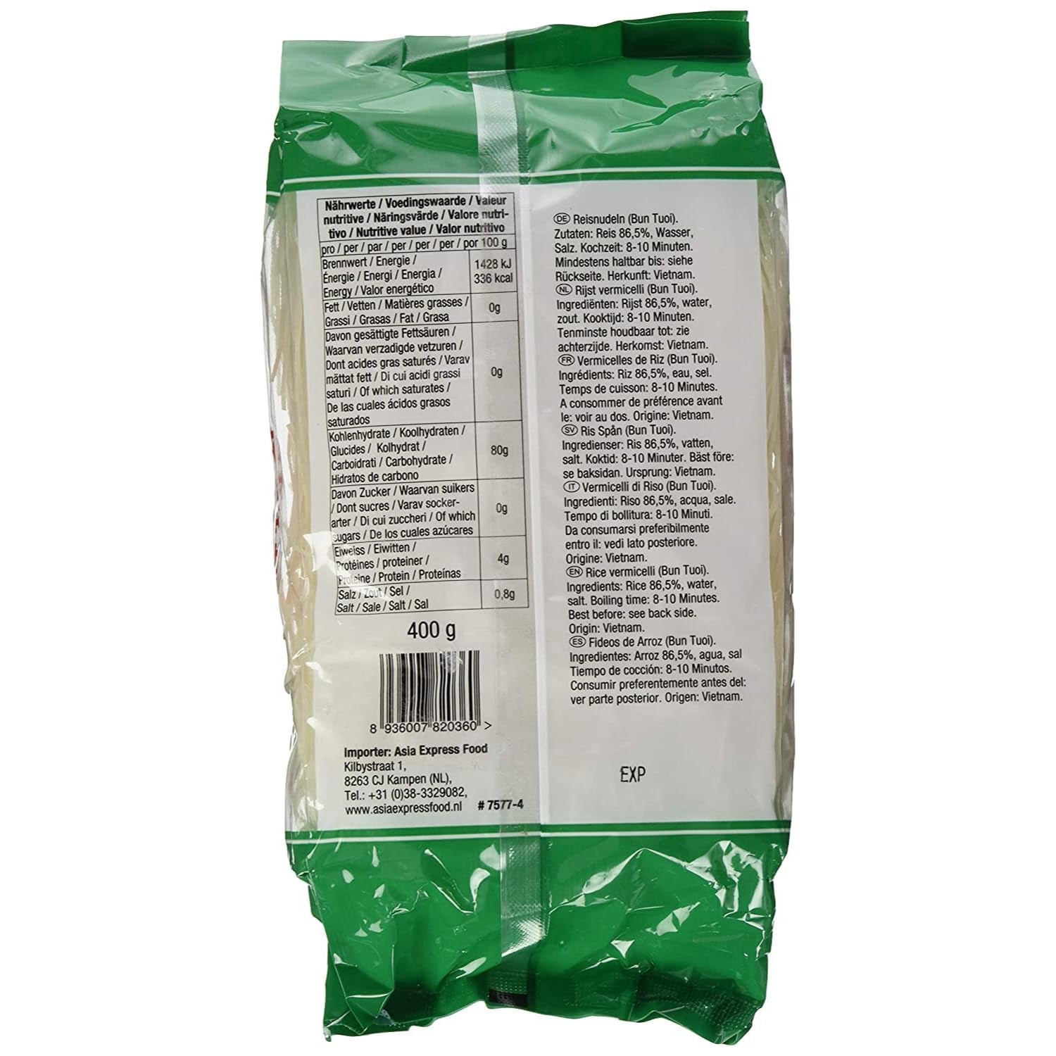 BAMBOU TREE - Vermicelles de riz frais - 1 x 400g