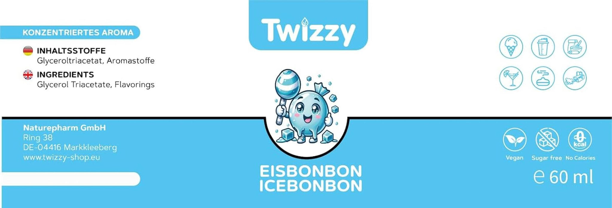 Arôme concentré Bonbon glacé Twizzy, 60 ml Arômes Naty Shop