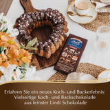 Chocolat Lindt | L'Univers | 200g Chocolat pour la cuisine et la pâtisserie, pour les desserts, comme glaçage, fondue, tartinade ou pour les collations | Chocolat pour la pâtisserie