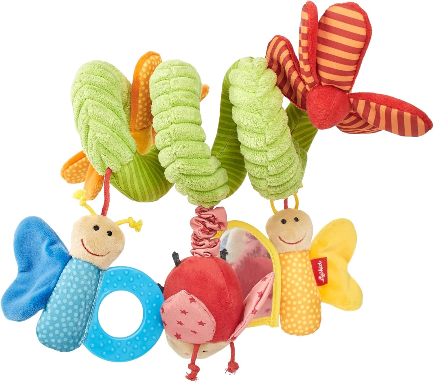 SIGIKID 42249 Papillon spirale actif Baby Activity On Tour jouet filles pour enfants recommandé dès la naissance Multicolore Jouets Bebe Naty Shop Recommandé dès la naissance Multicolore