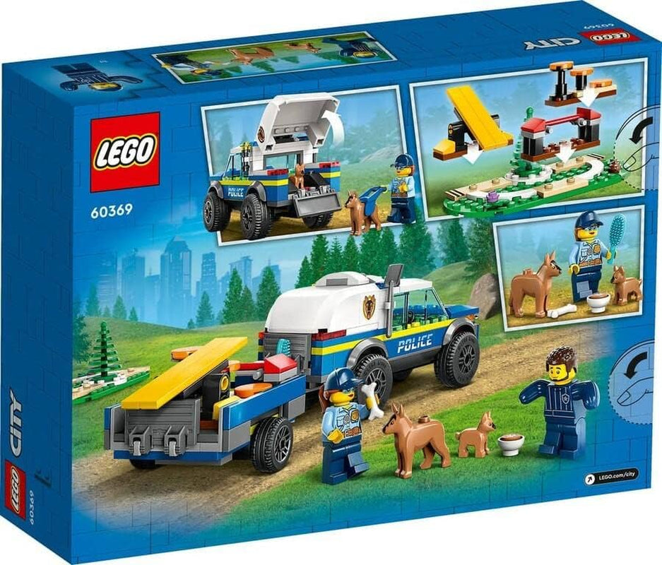 LEGO 60369 City Mobile Police Dog Training, voiture de police jouet avec remorque, figurines de chien et de chiot, ensemble d'animaux pour enfants à partir de 5 ans Besuche den LEGO-Store