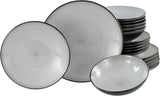 CreaTable, 23964, Série Malmö, Ensemble de cuisine 18 pièces pour 6 personnes, Ensemble de caisses en bois, Machine à laver et four à micro-ondes, Produit de qualité