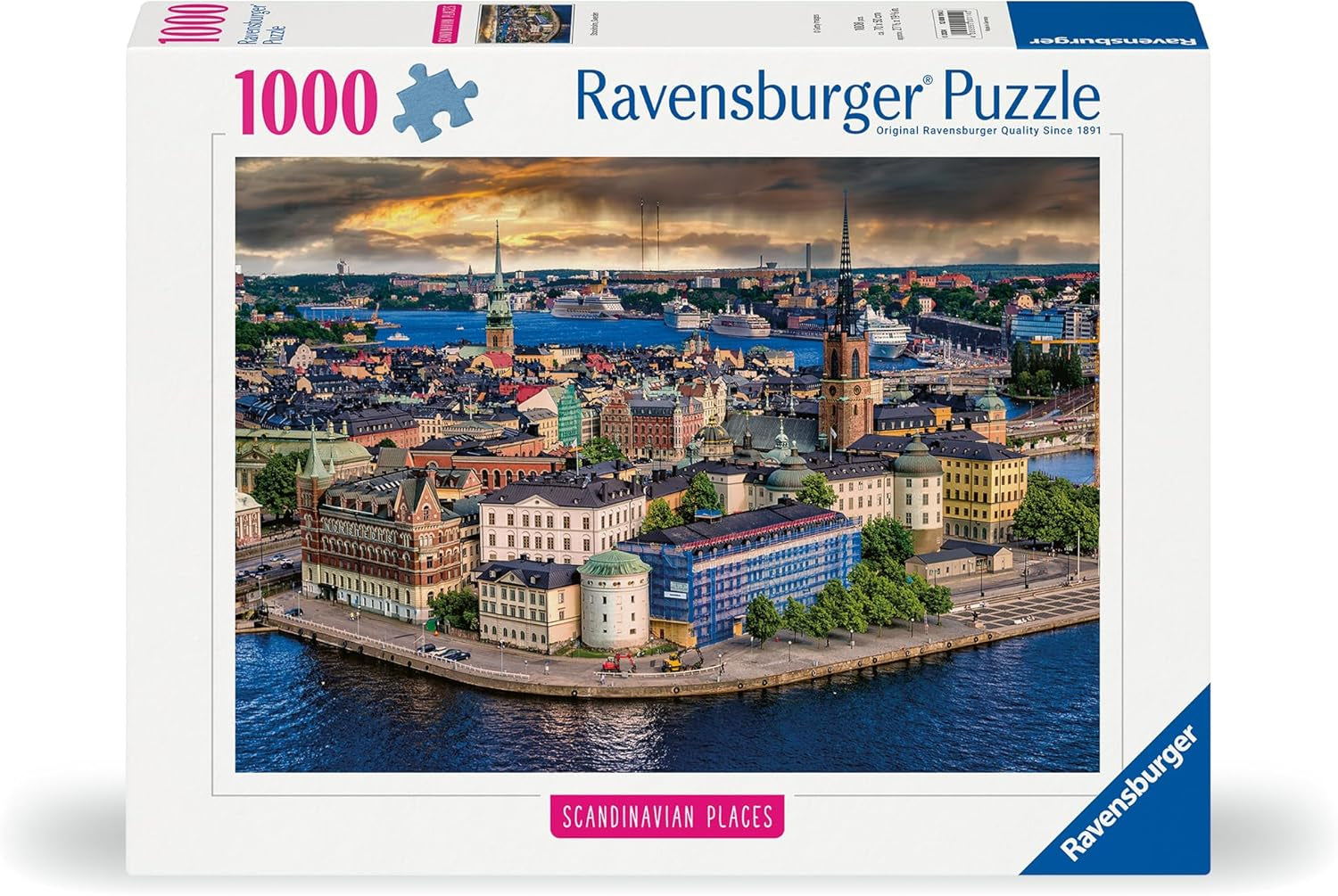 Ravensburger Puzzle Lieux Scandinaves 12000114 - Stockholm, Suède - Puzzle 1000 pièces pour adultes et enfants de plus de 14 ans Puzzle Naty Shop