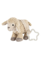 Sterntaler Flocke Pendentif Jouet Mouton - Jouet Poussette en Tissu Doux - Jouet à Suspendre pour Bébé - Suspension en Forme d'Étoile Couleur Sable Pendentif Noeud de Jeu Bebe Toys Naty Shop