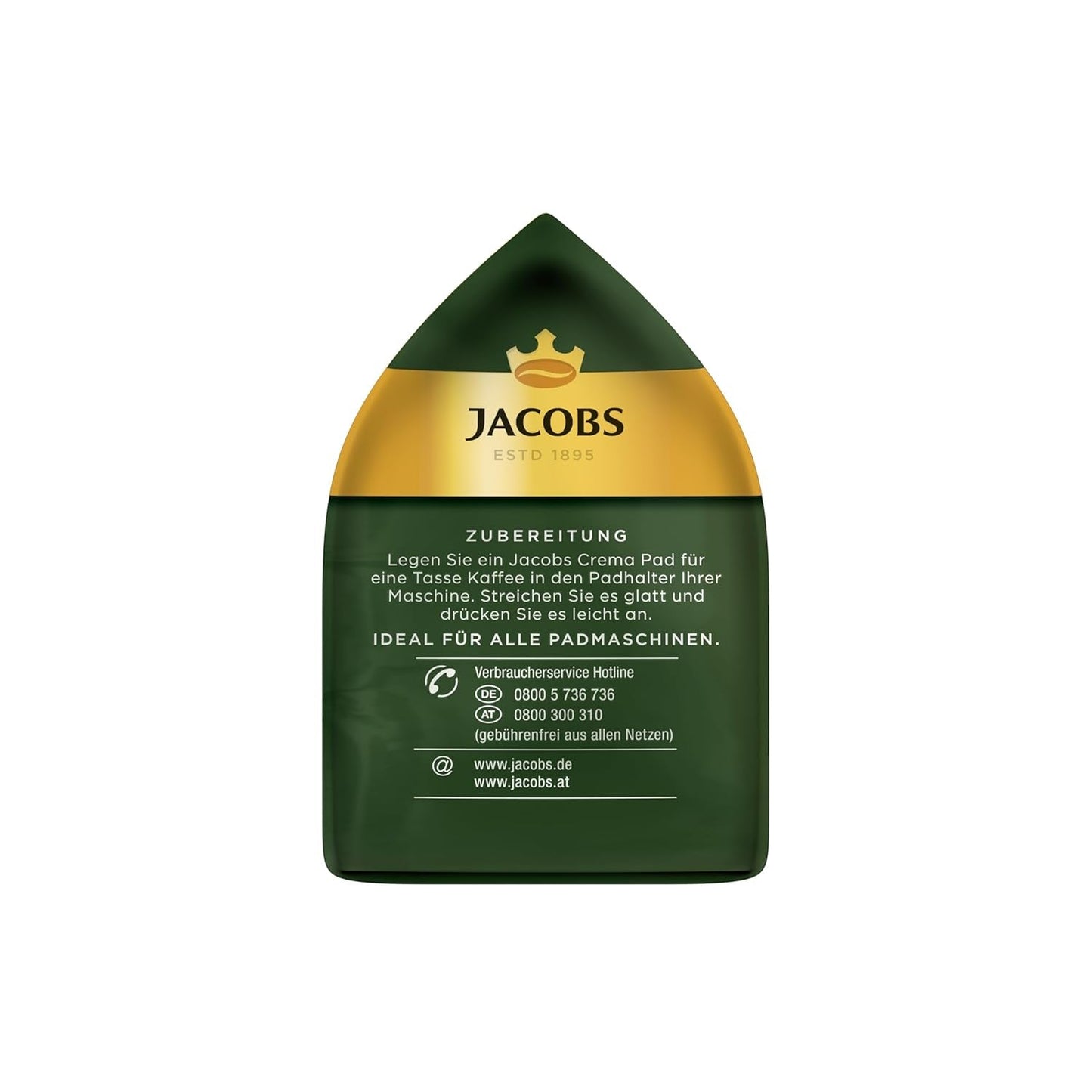 Jacobs Pads Cream, tampons compatibles Senseo, 5 x 18 Getränke, 90 Kaffeepads