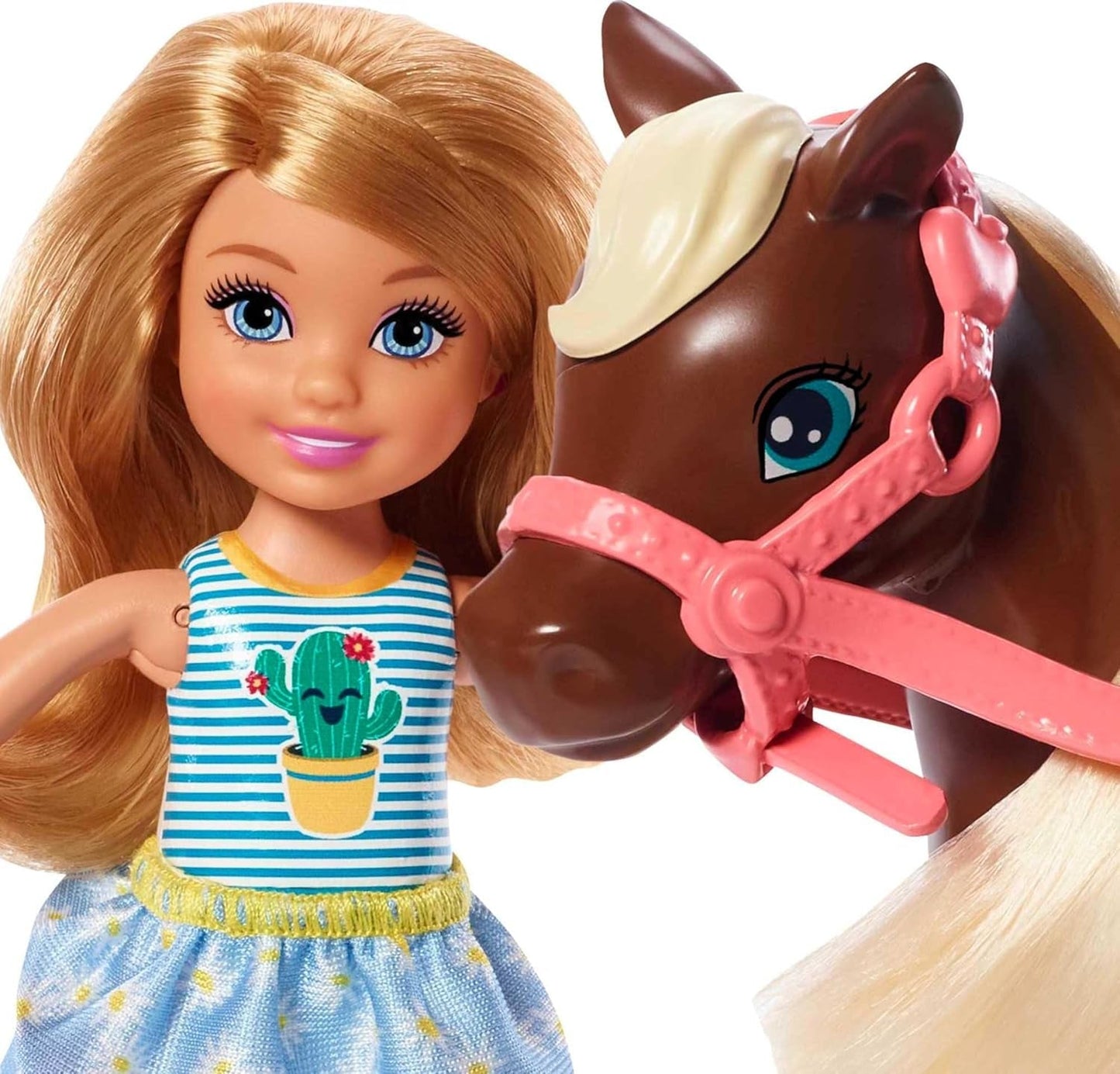 Barbie GHV78 - Coffret Club Chelsea avec poupée et cheval, env. Blonde 15 cm avec vêtements et accessoires jouet cadeau pour enfants de 3 à 7 ans