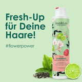 Jean & Len Shampoing hydratant Thé Vert & Citron Vert, pour cheveux normaux à gras, 300 ml Douche et bain Jean & Len Thé Vert & Citron Vert