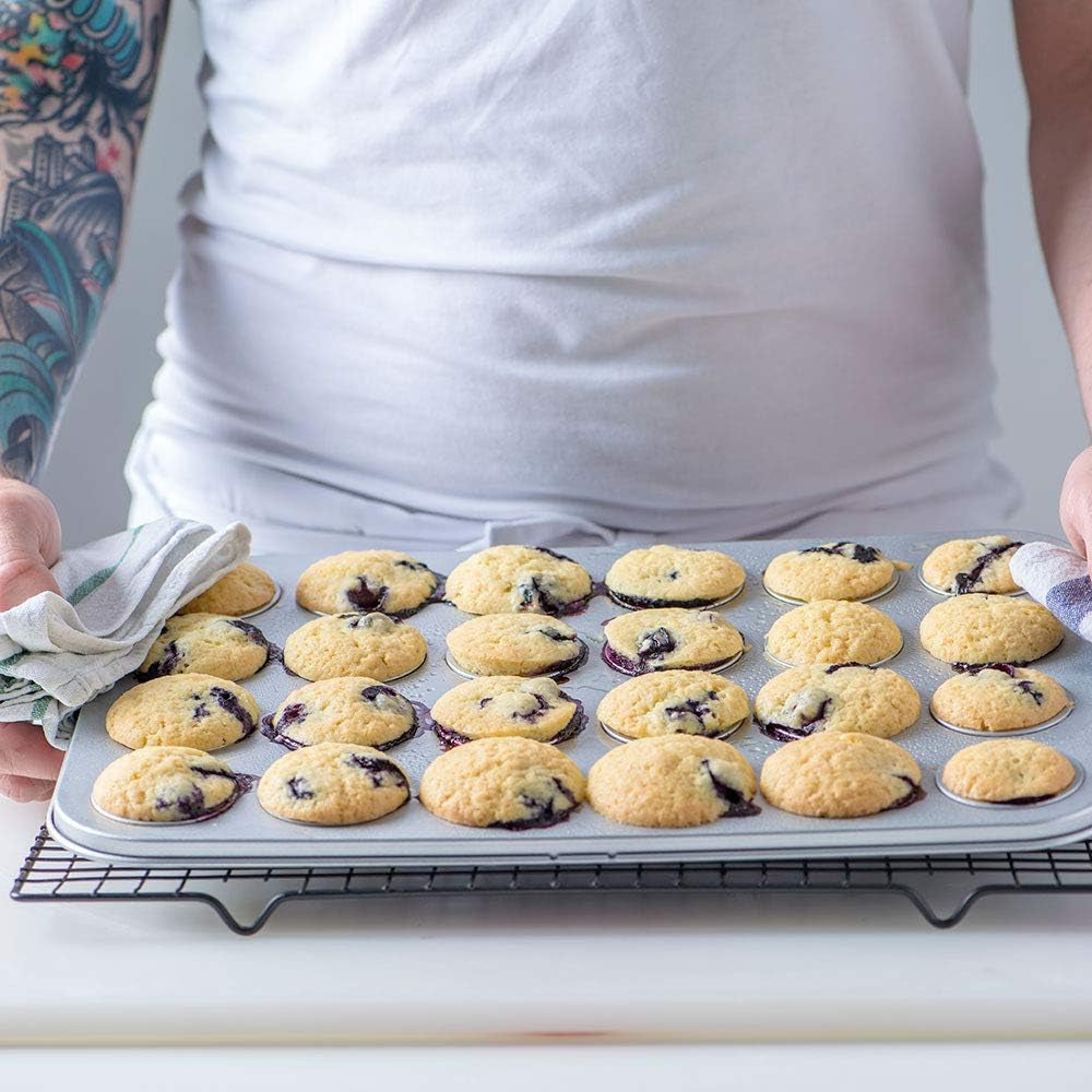 0070035 FOND POUR 24 MINI MUFFINS 38,5 X 26 X 2 H CM Moules et plaques de cuisson Naty Shop