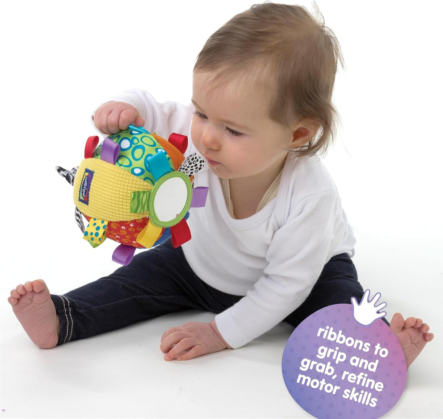 Playgro Loopy Loops balle à câliner - Balle à câliner bébé - Jouets bébé - Jouets bébé - Jouets - Jouets - Jouets bébé colorés Naty Shop