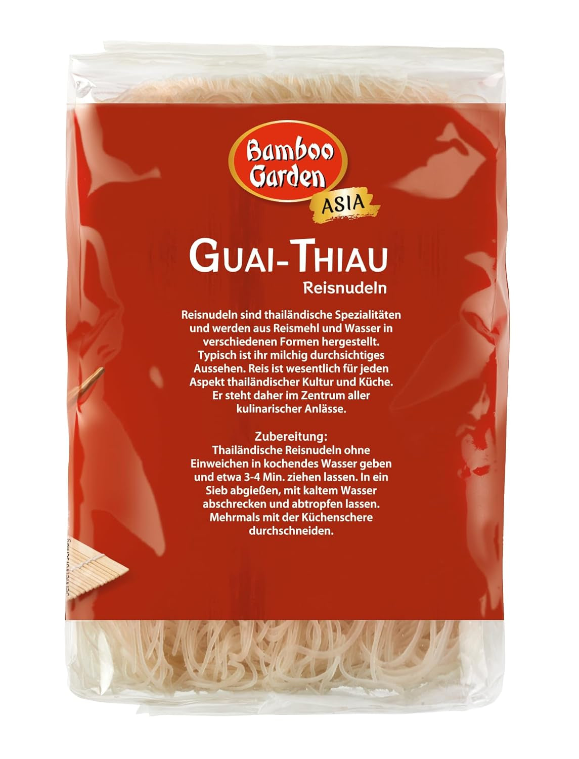 Nouilles de riz Guai Thiau Bamboo Garden 250 g (le design de l'emballage peut varier)