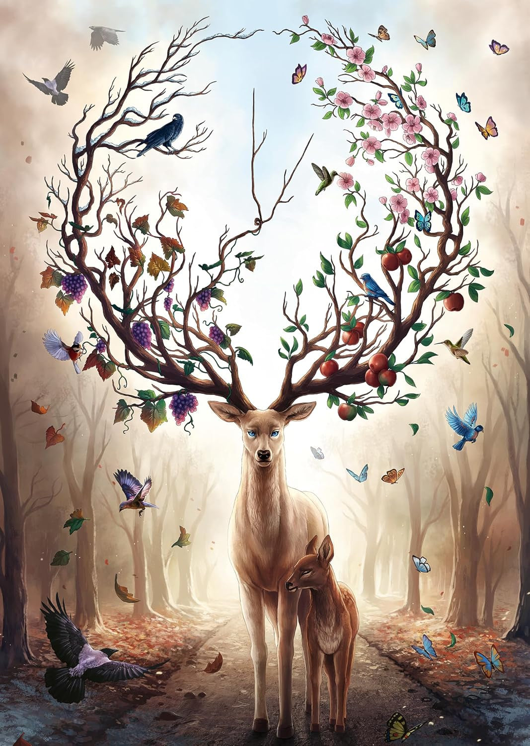 Ravensburger Puzzle 12000459 - Le Cerf Magique - Puzzle de 1000 pièces pour adultes et enfants à partir de 14 ans, puzzle avec un motif de cerf Puzzle Naty Shop Fantasy