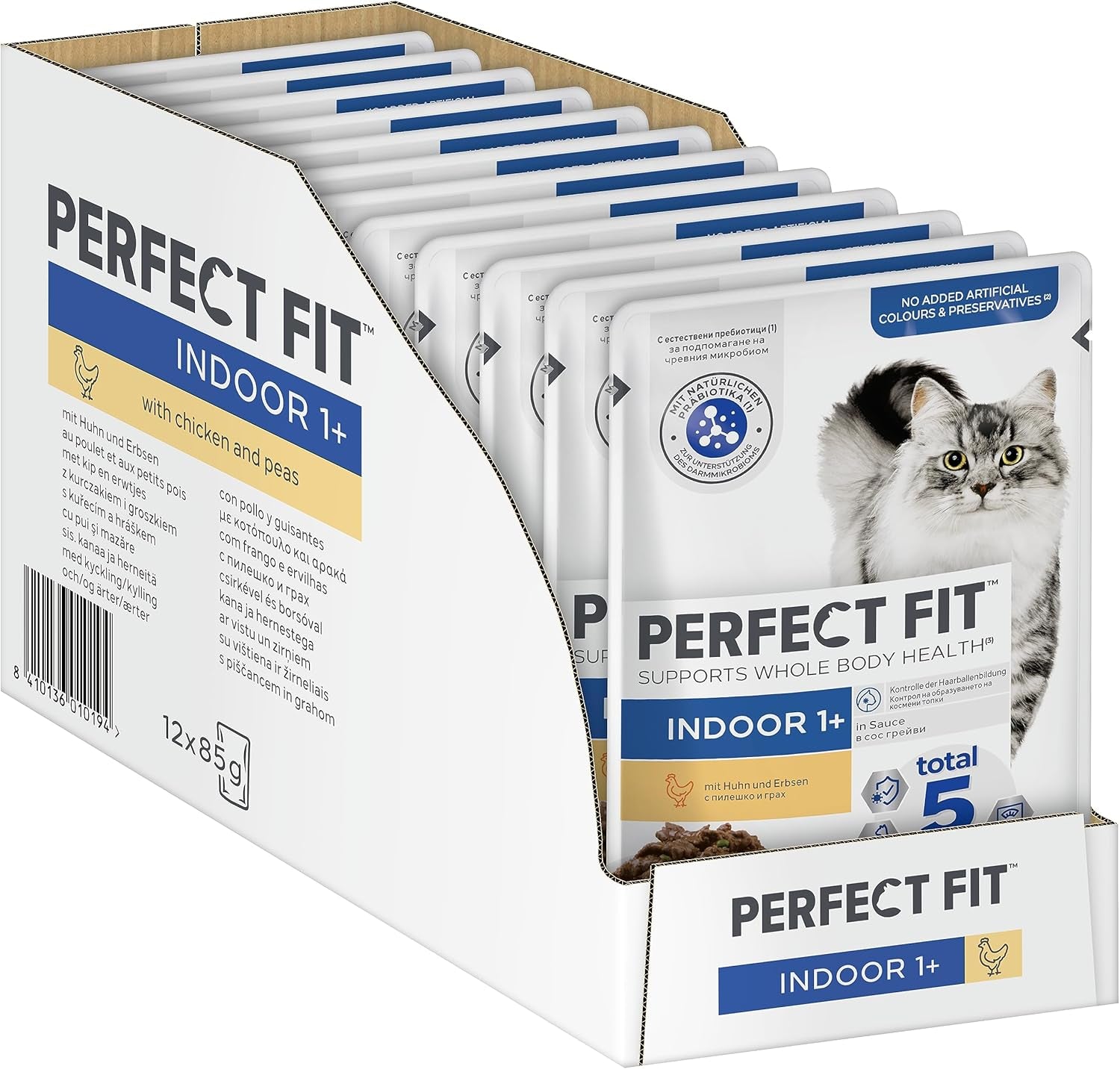 PERFECT FIT™ Sachets pour chats, intérieur, au poulet, 12 x 85 g