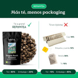 Thé bio Jasmin Perles de Dragon (100 g) | Thé vert premium sous forme de perles de jasmin roulées à la main | Spécialité de thé au délicat arôme de fleurs | REPLANTER