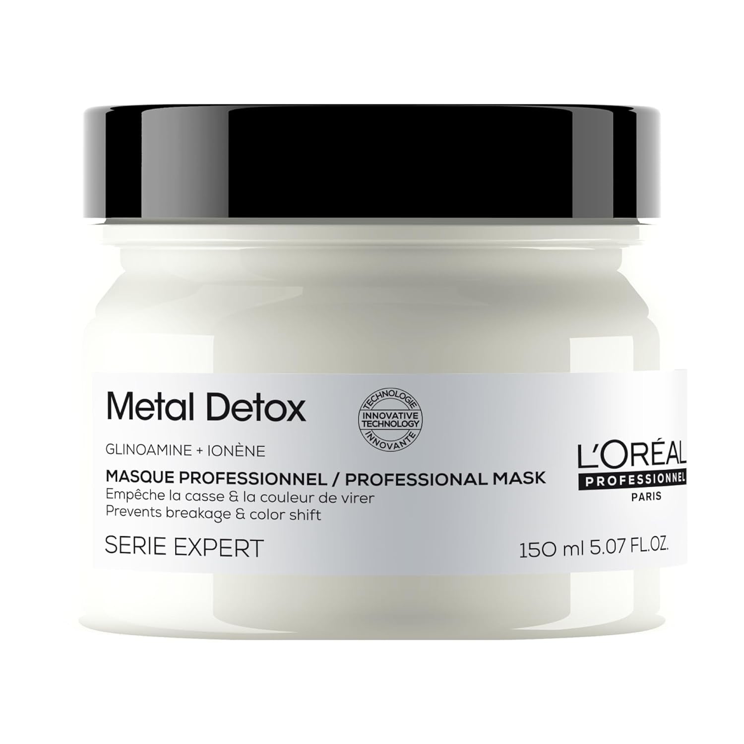 L'Oréal Professionnel Masque Restructurant Professionnel pour tous types de cheveux, aide à réparer les dommages et à restaurer la force des cheveux, Absolut Repair Molecular, 150 ml Naty Shop Hair Mask Default Title