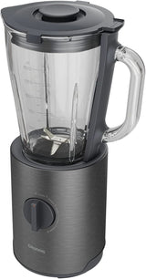 Grundig Delisia Novus SM 7140 Batteur sur socle professionnel, 1,5 litre, 800 watts, 6-Fach Edelstahlmesser Mit Zirkonium-Beschichtung, 5 Geschwindigkeitsstufen + Pulse-Funktion, Dark Inox/Edelstahl Kitchen Naty Shop