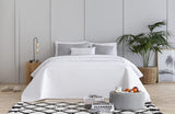 Todocama Fine Boutique Couvre-lit avec motif diamant Printemps Été Automne Hiver 100 % Microfibre Extra Douce Couvre-lit Multifonctionnel 105-200 X 260 cm Lits et Couvertures Beige Besuche den Todocama-Store Blanc Cama 80/90 - 180X260Cm