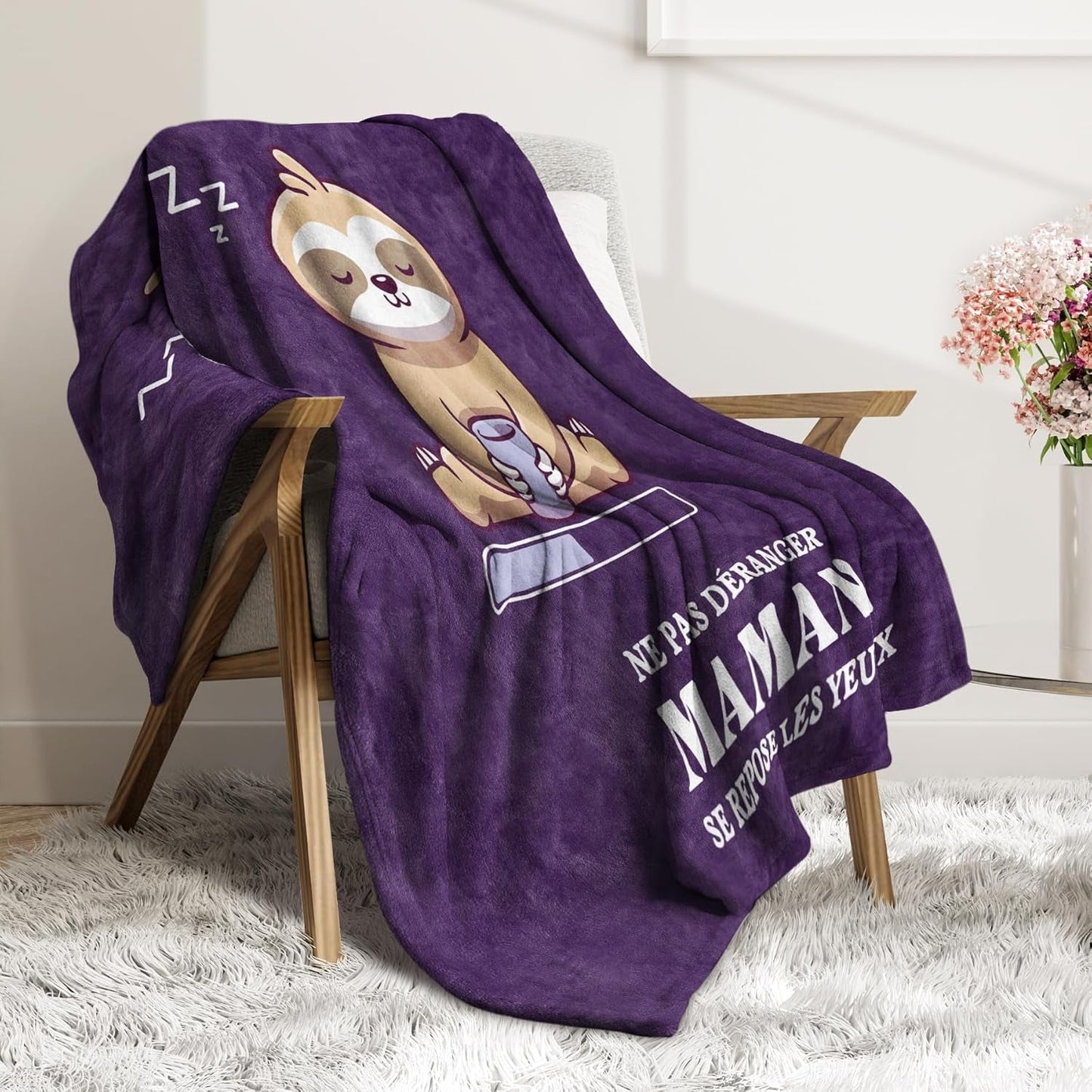 Cadeau d’anniversaire Niyewsor, Pour maman, Couverture polaire, Cadeau pour maman, Fête des Mères et idée cadeau de Noël pour maman Niyewsor Lits et couvertures