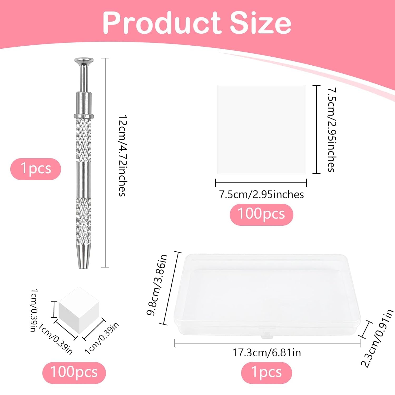 100 pièces de pinceaux à ongles sans latex, pinceaux à ongles ombrés, pinceaux à ongles avec pinces métalliques, 100 feuilles de papier Nailart, boîte d'emballage en papier, applicateur de pinceaux de manucure pour vernis à ongles Nailart