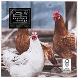 TP179 serviettes en papier, poulets, 33 X 33 X 0,1 cm, bleues