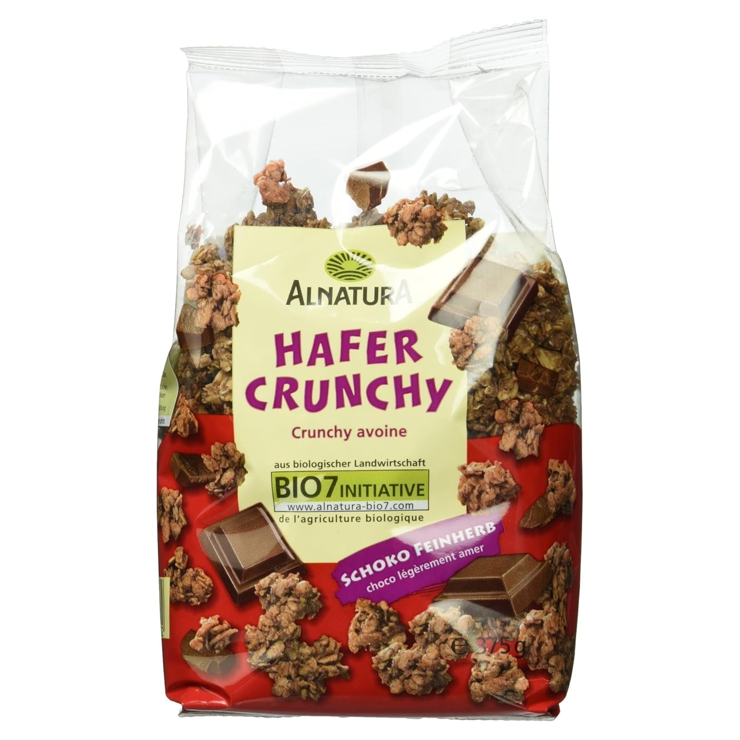 Galettes d'avoine croustillantes au chocolat bio, 375g