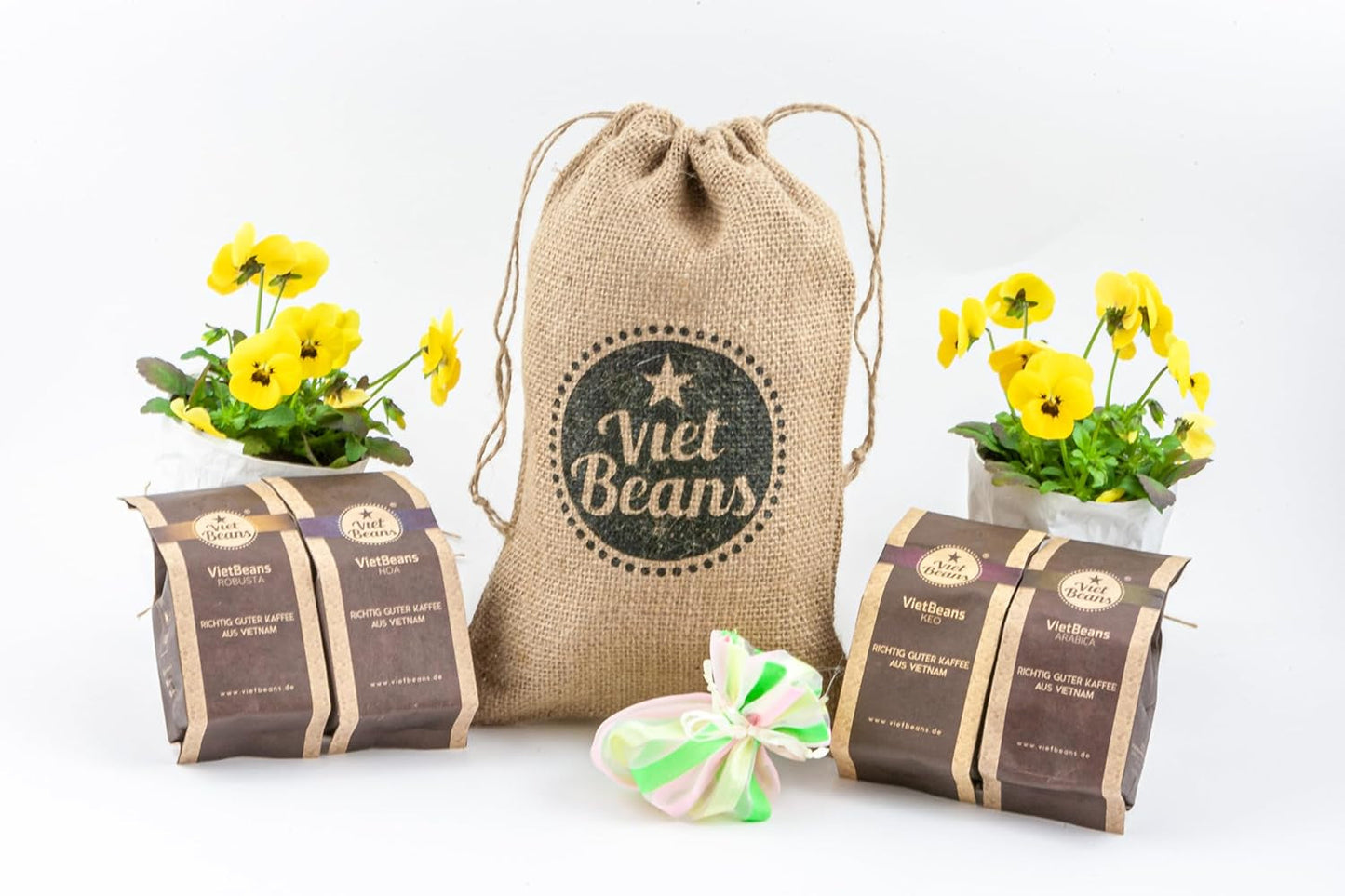 Sacs à café pour boissons - Kaffeesack Jute - Vier Sorten exotischer Kaffee im Jutesack - Weihnachten Geschenkidee - Sacs à café pour boissons - Ganze Bohne