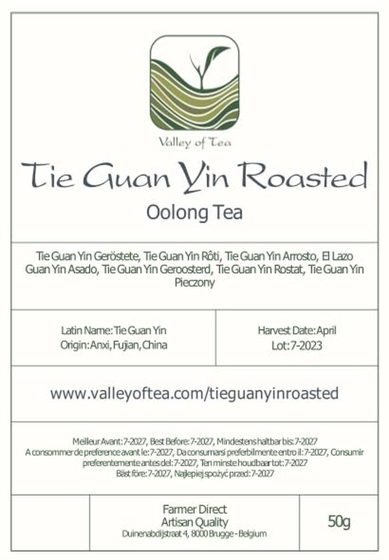 Thé Oolong Tie Guan Yin - Thé bleu rôti Ti Kuan Yin Chine - Thé chinois Wu Long Tieguanyin - Thé bleu Thé Olongh Thé Olongo
