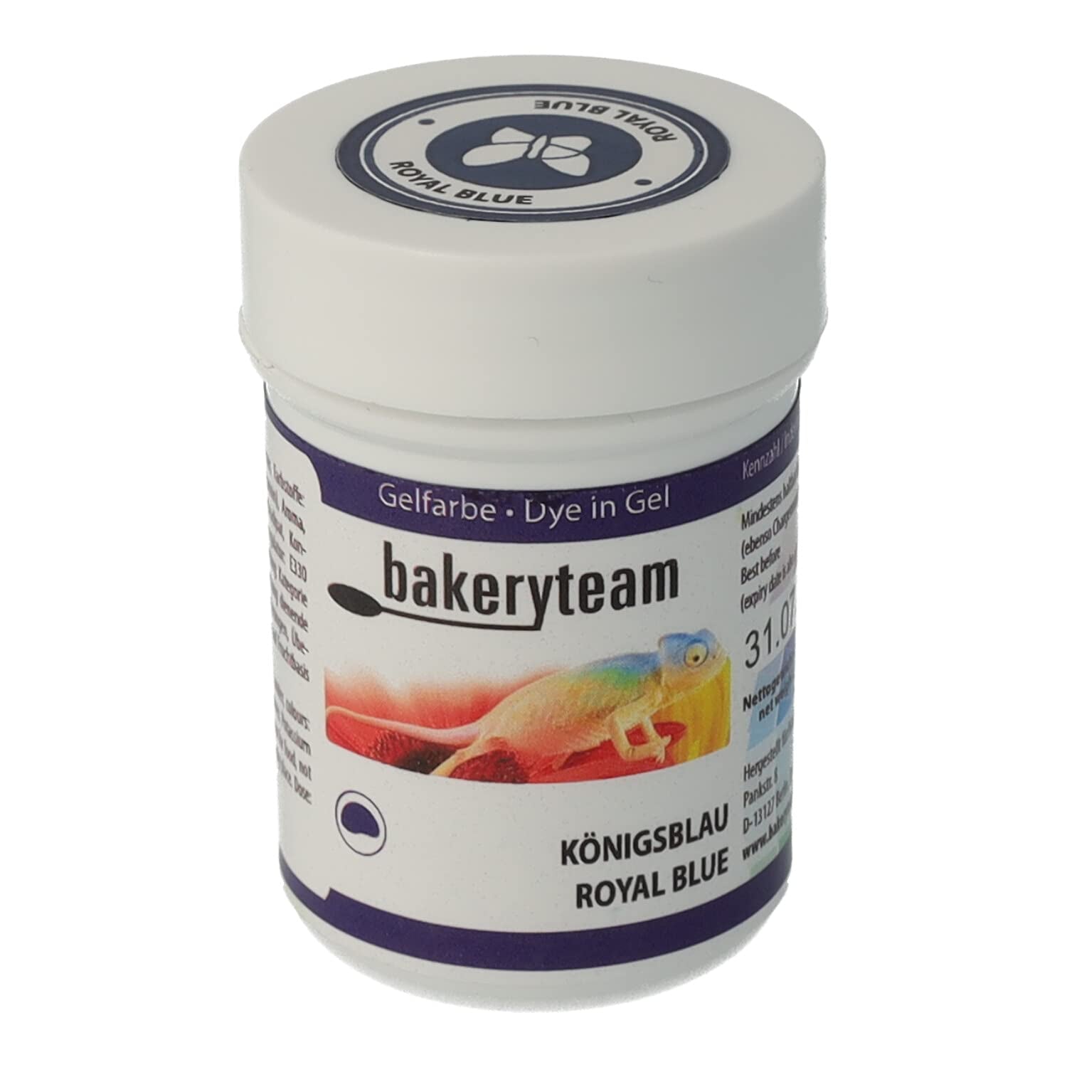 Gel colorant alimentaire Bakeryteam pour glaçage, jaune clair, 35 g