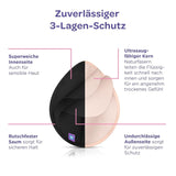 Lansinoh Coussinets d'allaitement lavables rose clair et noir - 8 pièces, Pommade tétine ultra absorbante et BIO Accessoires Alimentation et Allaitement Bebe Naty Shop