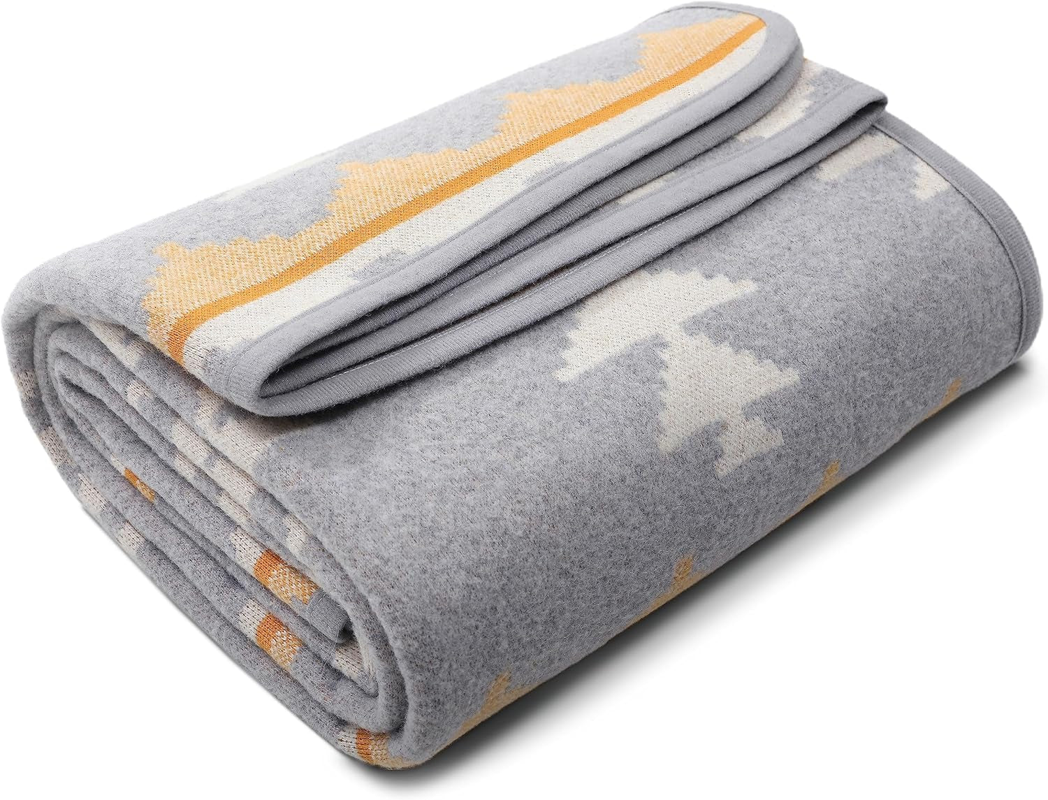 ACUSHLA 200,7 x 160 cm, 1,7 kg, couverture, couverture en laine, couverture de voyage chaude, couverture tricotée, couvertures décoratives pour canapé, chaise, canapé, lit, salon, camping, convient pour toutes les saisons Ww203 Lits et couvertures Beuche den ACUSHLA-Store Maroc Gris 63" X 51"