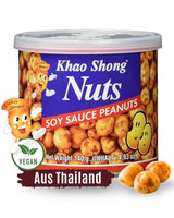 Khao Shong Pois verts frits au wasabi, pois croustillants dans une pâte épicée, une alternative faible en gras aux noix, moyennement épicé, 1 boîte de 140 g | 140 g (1 paquet)