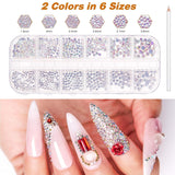 MELLIEX 45 pièces ensemble de décoration d'ongles, pinces à ongles, strass, paillettes, feuille d'or, conception de stylos à points, bande de ruban pour l'art des ongles, ensemble de manucure