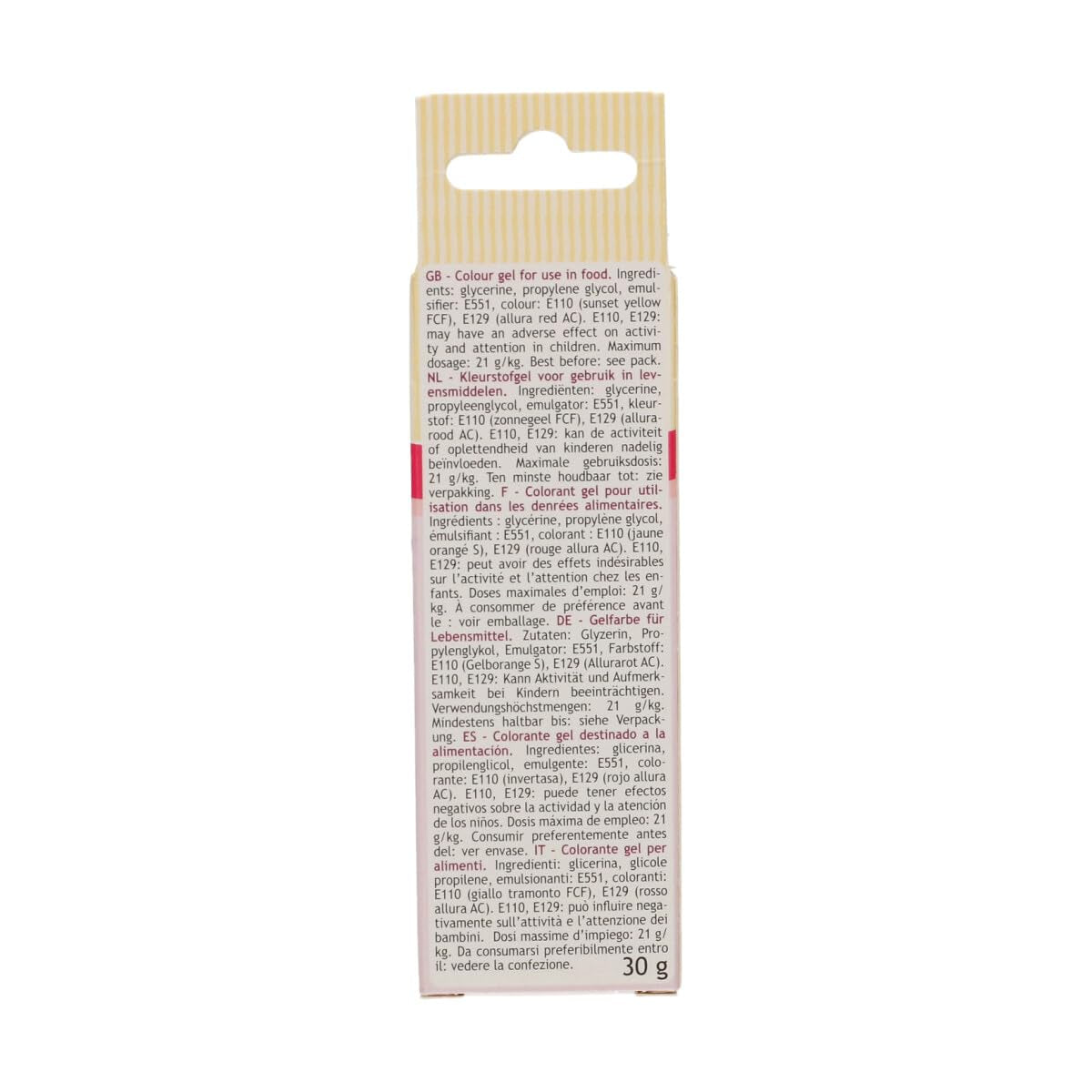 Colorant alimentaire Funcakes Peach Gel : Colorant alimentaire très concentré pour pâte, crème, fondant et pâte d'amande. Dosage facile. Une seule goutte pour créer des couleurs vibrantes. Halal. 30g.