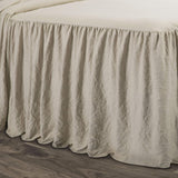 Lush Decor Parure de lit 3 pièces avec jupe à volants et détails de volants élégants et charmants - Style intemporel et design classique - Doux et léger - King size - Lits et édredons Lush Decor
