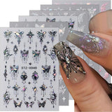 GZMAYUEN 12 couleurs français ongles autocollants 3D français dégradé couleur ongles autocollants auto-adhésif ongles conception ongles accessoires
