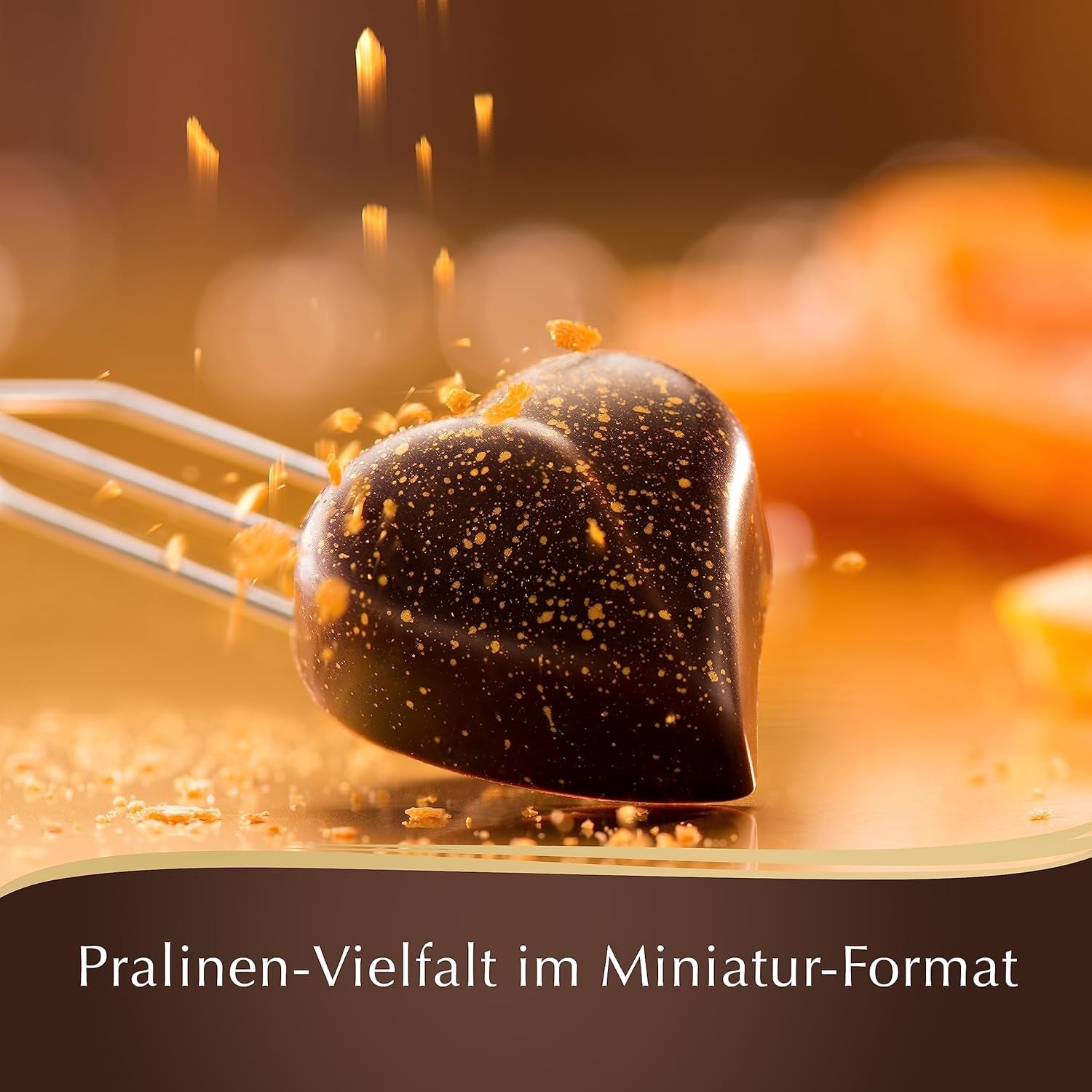 Chocolat - Mini pralines au chocolat noir | 90g | Coffret de 18 pralines, chacune déclinée en 6 délicieux assortiments | Cadeau chocolat | Cadeau chocolat (paquet de 4)