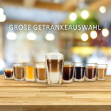 Machine à expresso avec capsules K-FEE SQUARE pour café, thé et cacao | Expresso compact | Chauffage rapide | Réservoir d'eau de 0,8 l | 19 barres | Noir piano