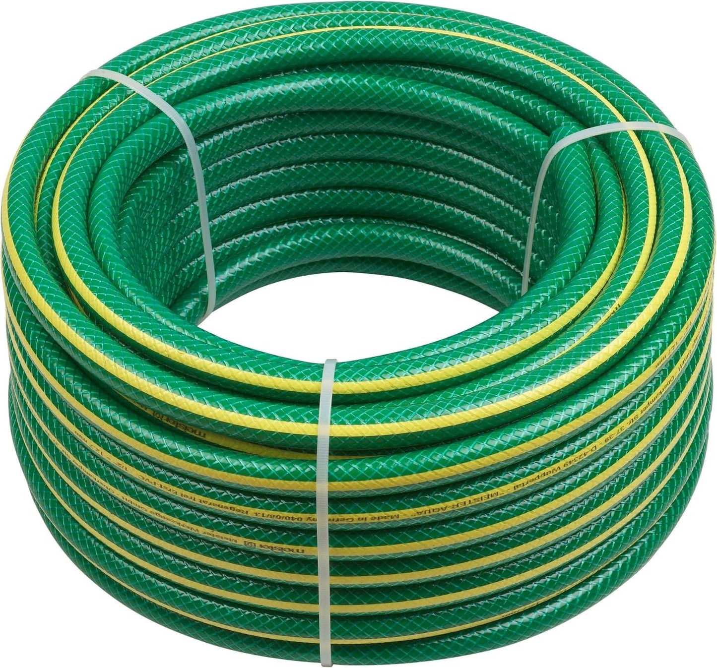 Tuyau d'arrosage tissé croisé Meister 19,05 mm (3/4 pouce) - Longueur 20 m - Pour arroser de petites surfaces - Résistant à l'écrasement et à l'abrasion - Résistant aux UV, Tuyau d'arrosage en PVC vierge, Tuyau d'eau, 9920310