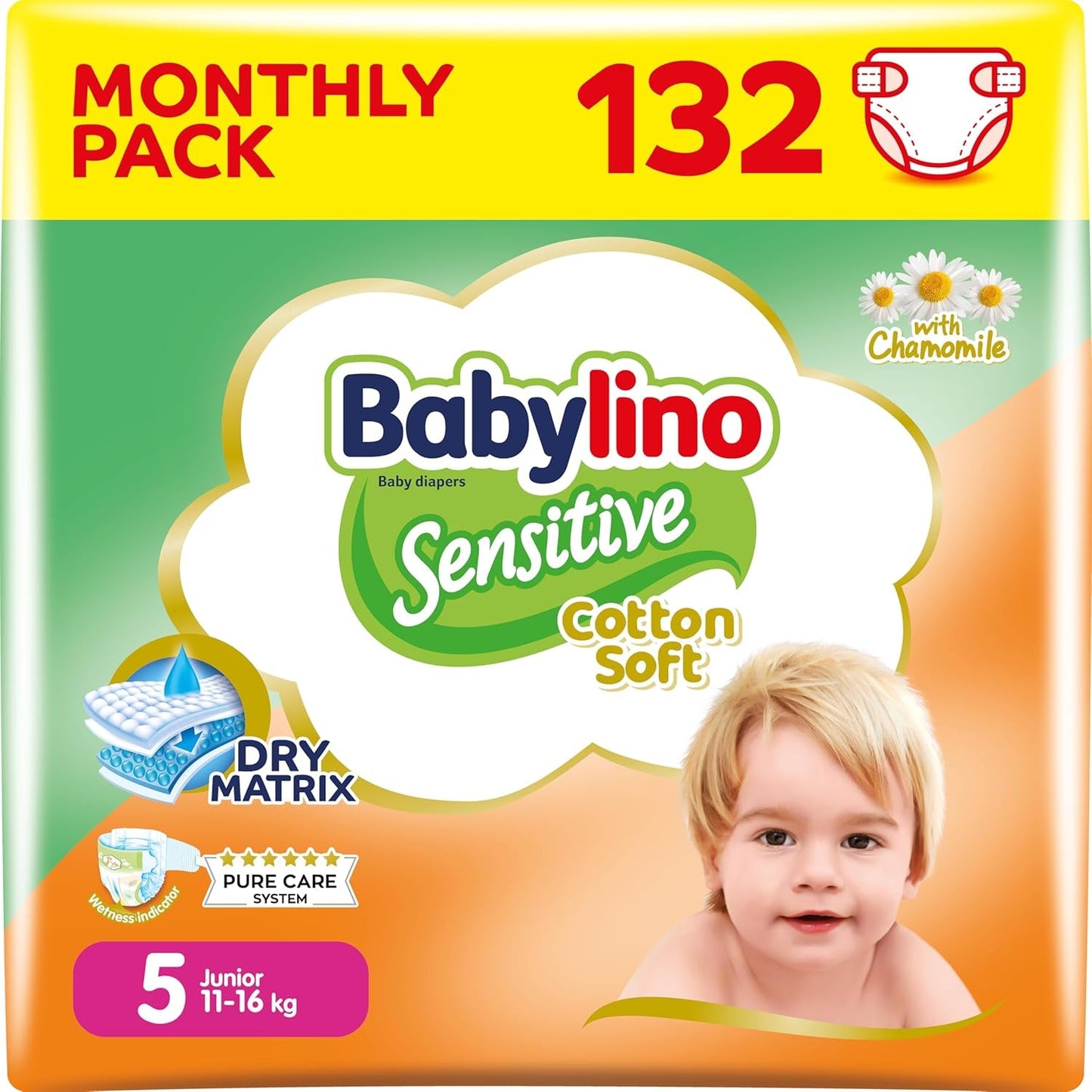 Couches bébé sensibles, taille 1, nouveau-né (2-5 kg), 26 pièces