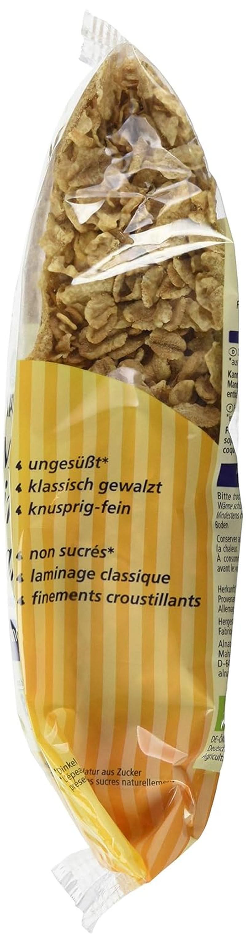 Mini Flocons d'Épeautre - Qualité Bio - Non sucré, croquant - Petit déjeuner, 175 grammes Céréales Naty Shop