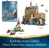 LEGO Harry Potter Château de Poudlard : La Grande Salle, jouet à collectionner avec 11 figurines dont Hermione Granger, cadeau magique pour garçons et filles 76435 Jeux de construction Besuche den LEGO-Store