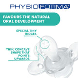 Chicco PhysioForma Comfort Sucette 16-36 mois, Sucette pour bébé avec tétine en silicone, 1 pièce, favorise la respiration physiologique et le développement buccal correct, Bleu