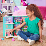MAISON DE POUPÉES GABBY'S DREAMWORKS - Chambre Deluxe, Confiserie Cakey, Cuisine Kuchi (roumain : Cakey), 3 meubles et 2 boîtes surprises avec accessoires, adaptés aux enfants âgés de 3 ans et plus