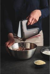 Tefal HT650E Power Mix Silence Batteur à main | 600 watts | Contrôleur de vitesse variable | Fonction Turbo et Auswurf | Moteur de loisirs extrêmes | Incl. 2 Rührbesen et 2 Knethaken | Cuisine de blé Naty Shop