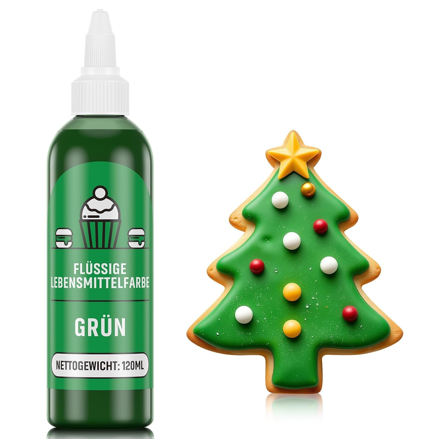 Colorant alimentaire rouge 120 ml, colorant alimentaire liquide très concentré et sans sucre pour pâtisserie, gâteaux, macarons, glaçages, fondants, biscuits, beignets