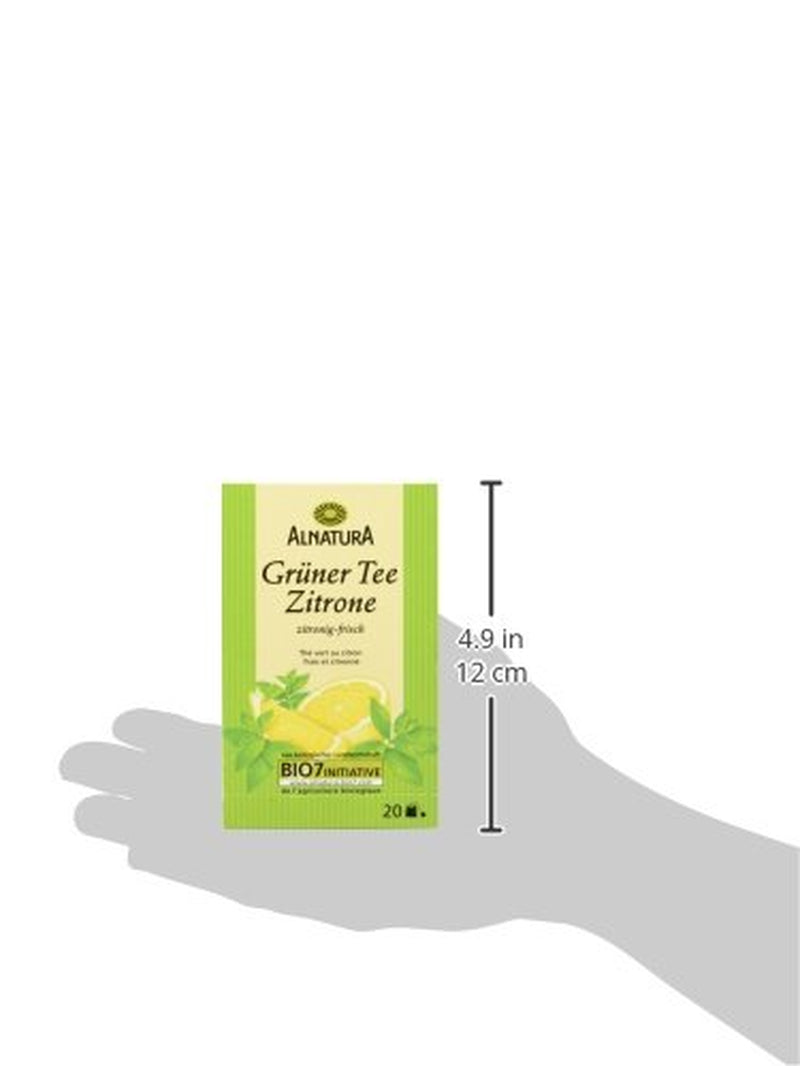 Thé vert bio au citron, 20 sachets, 40 g