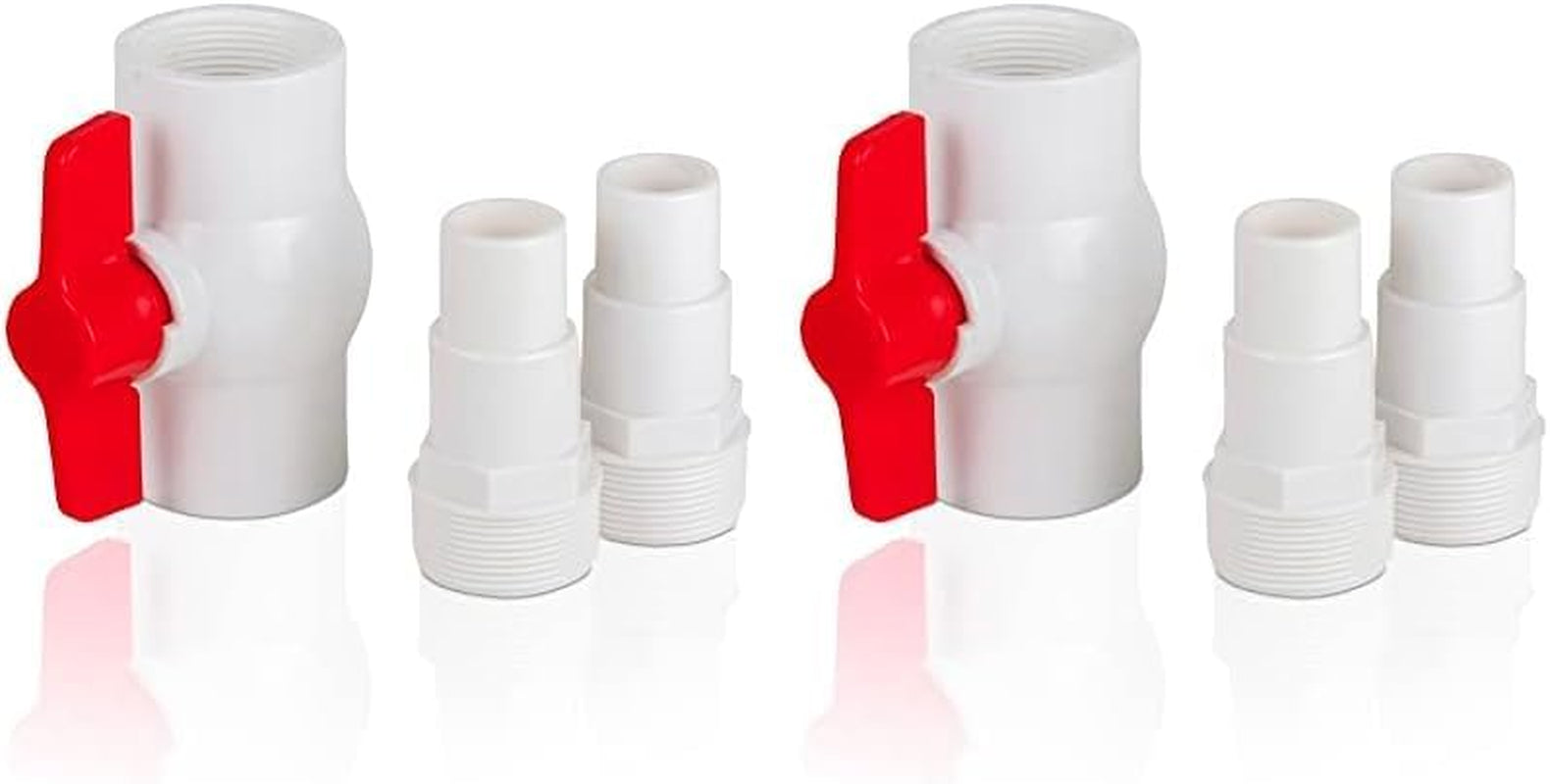 Gre AR512 - Vanne tout ou rien avec 2 adaptateurs pour tuyaux Ø38 et Ø32 mm